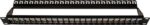 Vertical 24 Port 1U Blank Patch Panel With Ground For Shielded Jacks