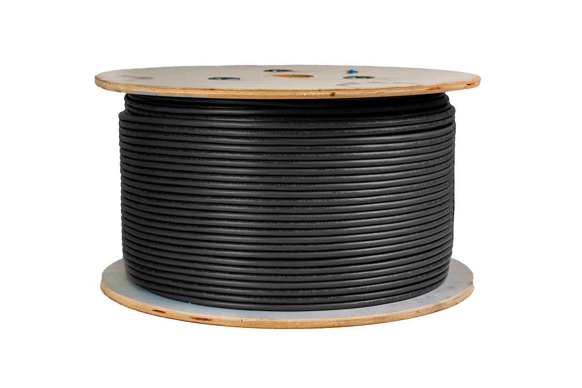 Vertical Cable Cat6A Plenum Unshielded 1000ft 065-700/A/P/BK