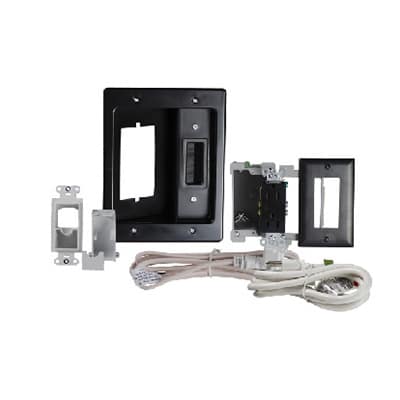 On-Q HT22U2BKR6 FLAT SCN TV PRO PWR KIT - BK