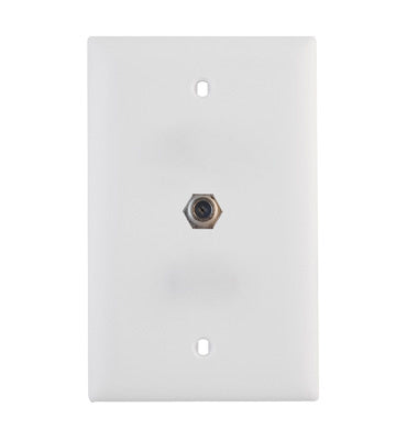 On-Q WP2008WHV1 BASIC 3GHZ COAX WALL PLATE WHITE