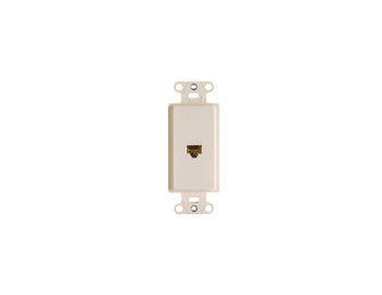 On-Q WP3210WHV1 1 PORT DECO W/ CAT5E RJ45 - WHITE