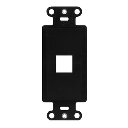 On-Q WP3411BK DECOR OUTLET STRAP 1 PORT BK (M10)