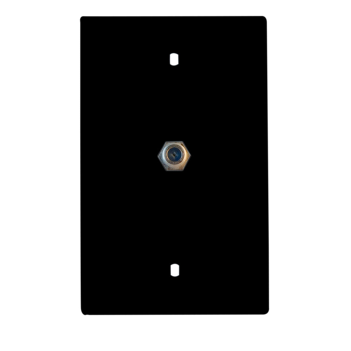 On-Q TPCATVBK F TYPE COAX CONNECTOR W/TP PLATE BK
