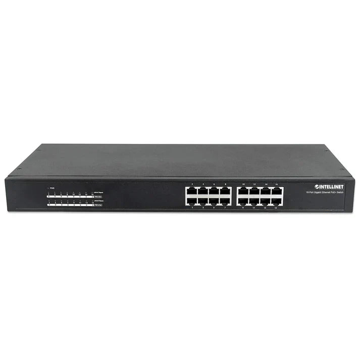 Intellinet 560993 16-Port Gigabit Ethernet PoE+ Switch