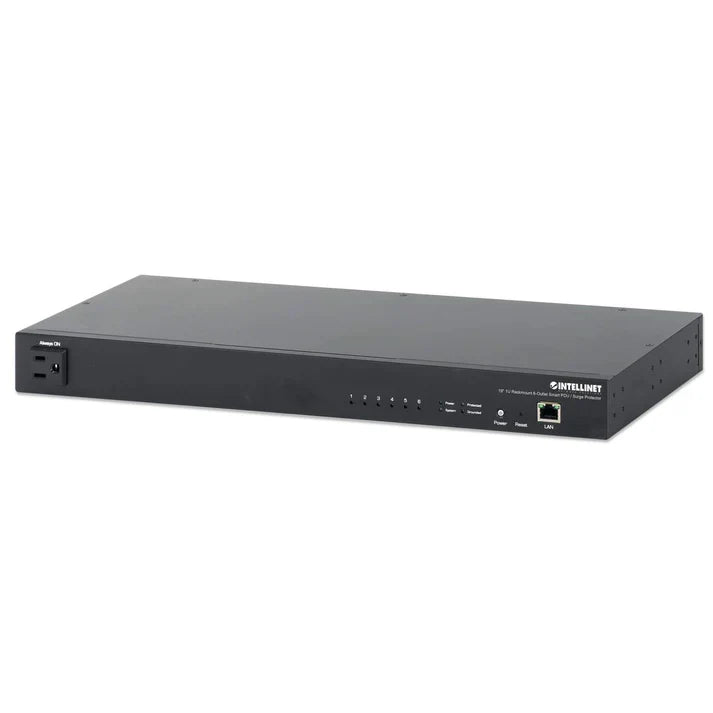 Intellinet 120234 6-Outlet 19" Rackmount Managed Metered Power Distribution Unit, TAA Compliant