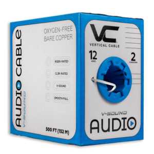 Vertical Cable 12/2 500ft Speaker Wire 209-2324 Audio Cable