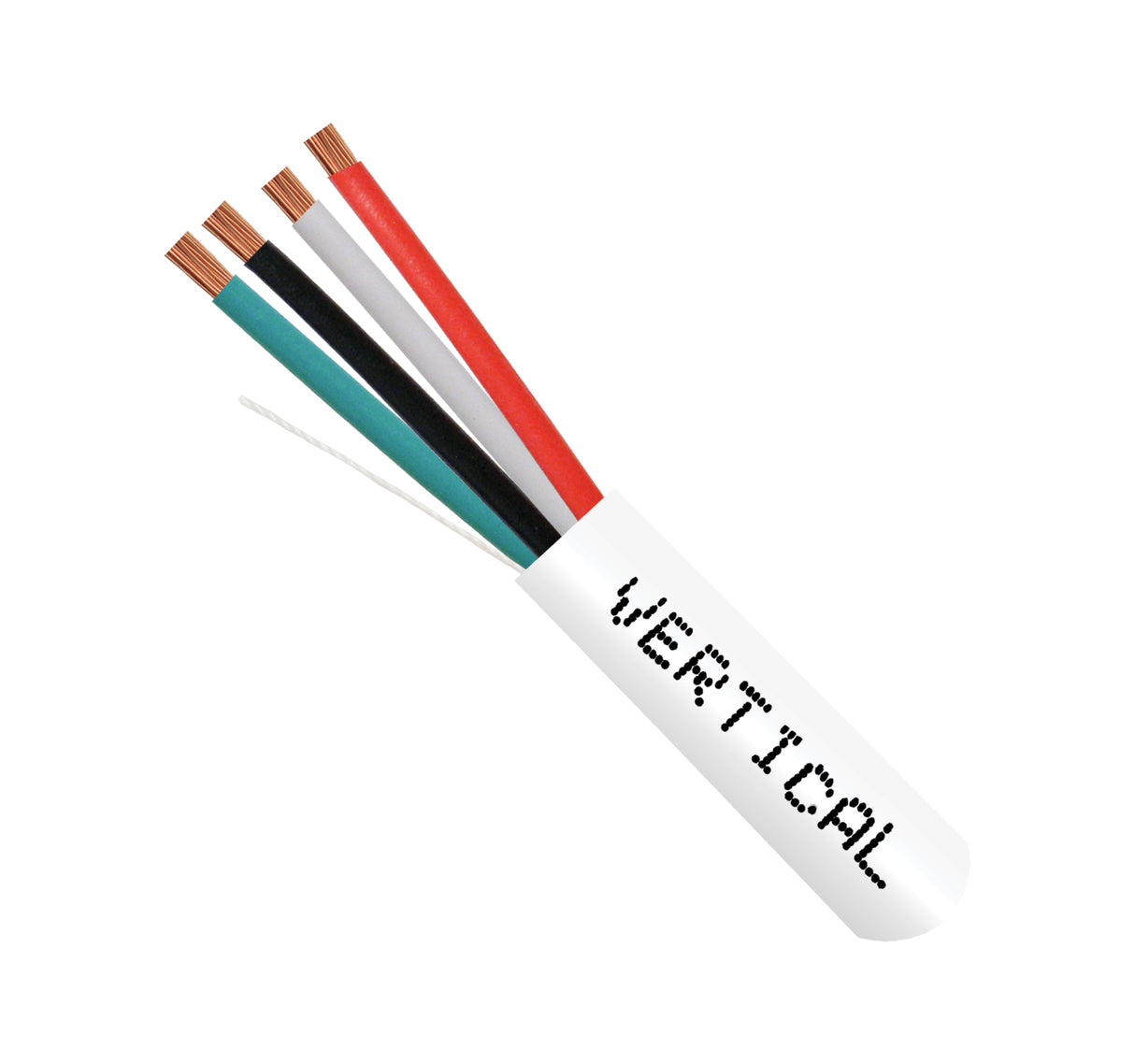 Vertical Cable 18/4 security cable, CL2, CMP plenum-rated, unshielded, 1000ft, White