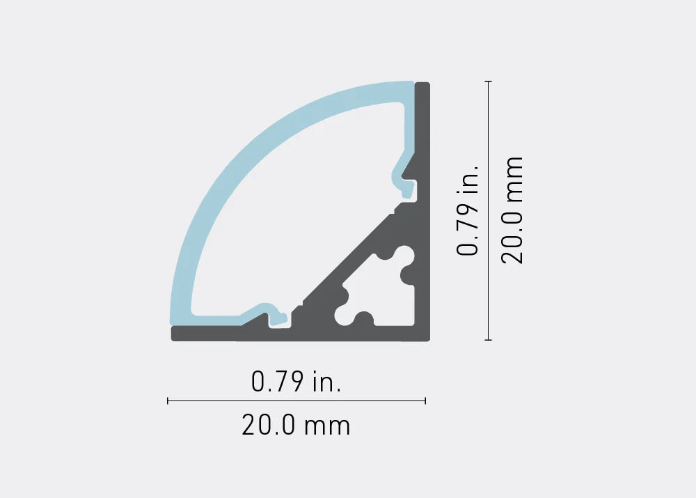 Lumentruss 2201 Series Angled Channel, BLACK