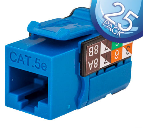 Vertical Cable CAT5e RJ45 Keystone Jack V-Max Series