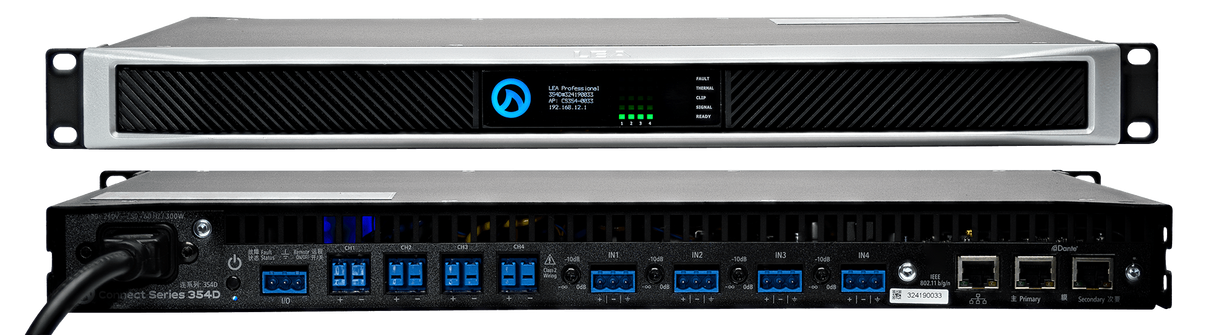 LEA CS354D-G Smart AMP | 4 Channels | 350 Watts Per Channel