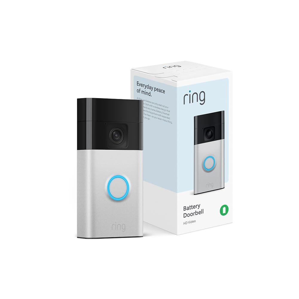 Ring Battery Doorbell, Head-to-Toe Video, Live View with Two-Way Talk, and Motion Detection & Alerts (2024 release)