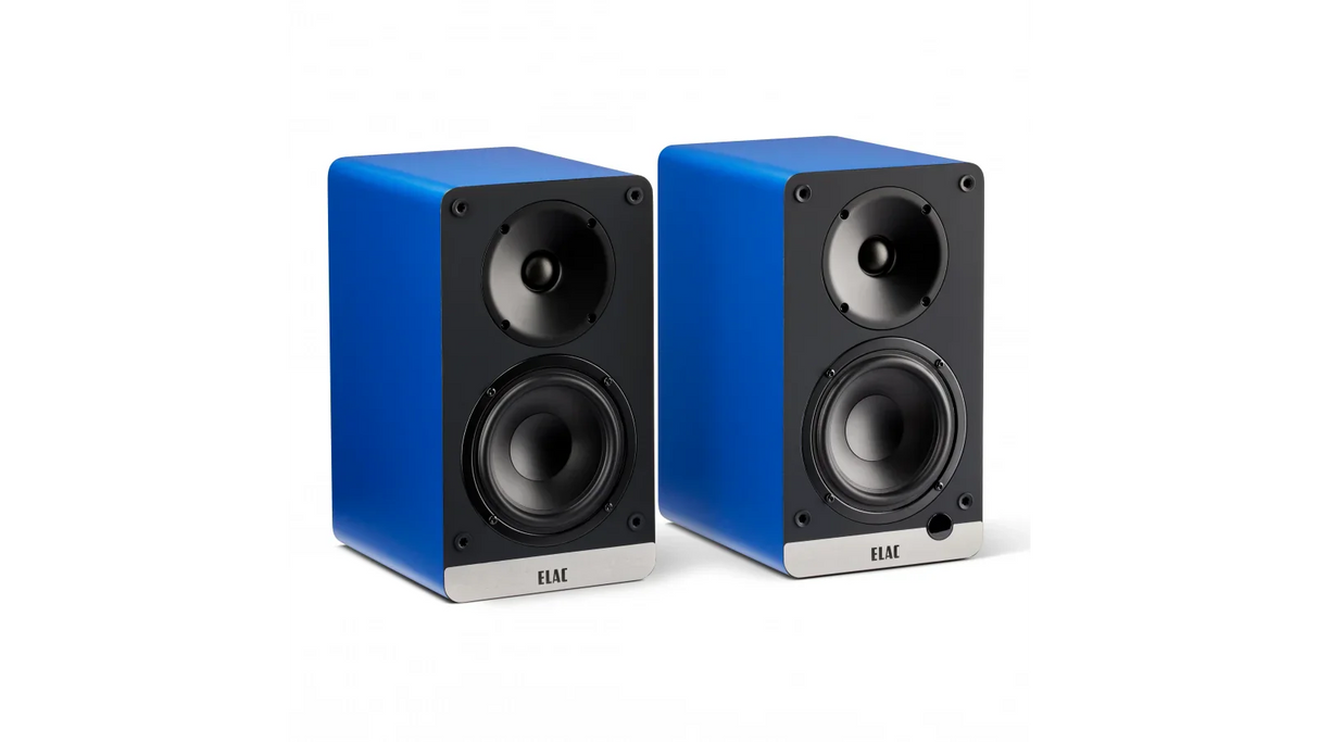 Elac 4.5" Debut ConneX Powered Monitor Speakers - Royal Blue, Pair