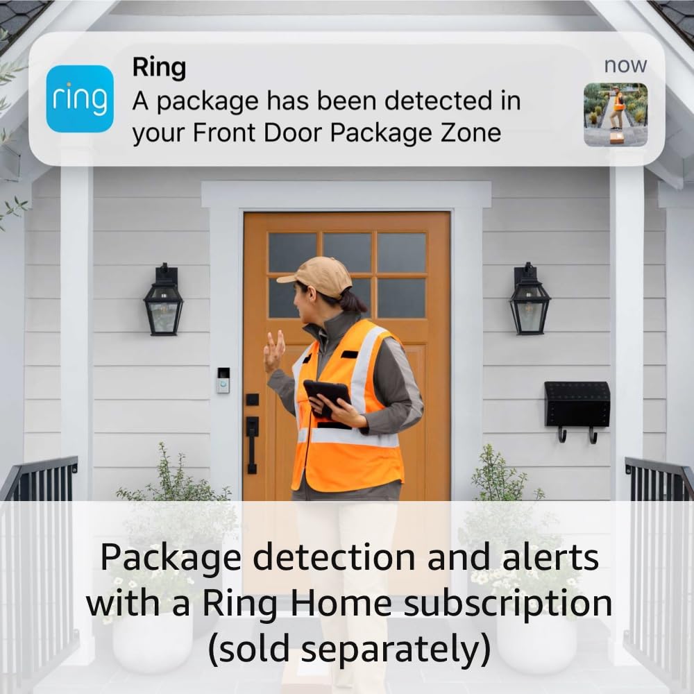 Ring Battery Doorbell, Head-to-Toe Video, Live View with Two-Way Talk, and Motion Detection & Alerts (2024 release)