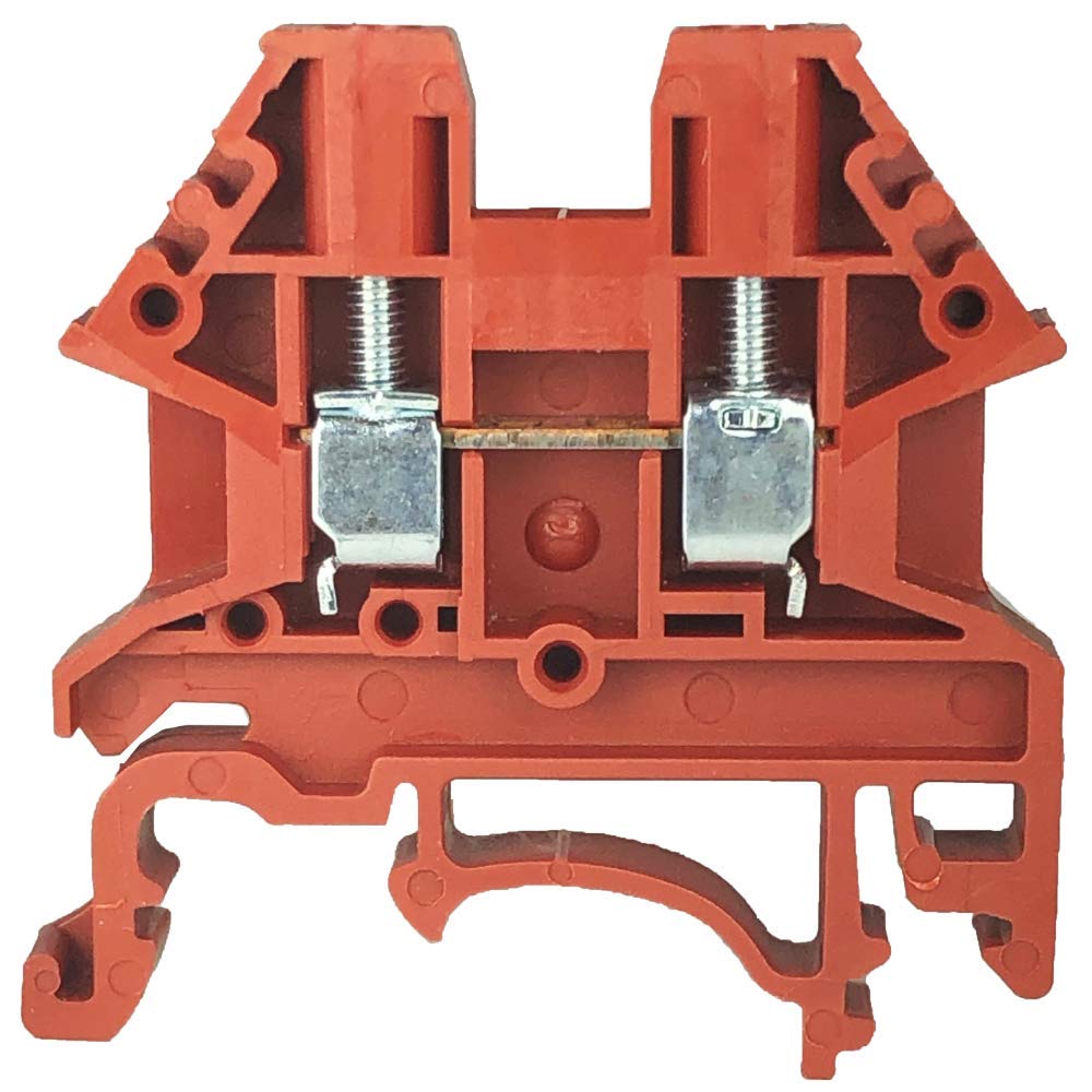 ProEdge Red DK2.5N-RD DIN Rail Terminal Block Screw Type UL 600V 20A 12-22AWG