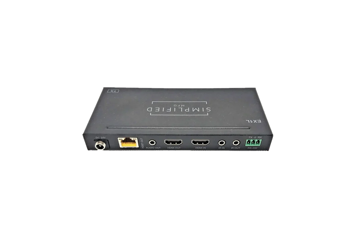 Simplified EX1L 4K HDMI 120m/394 ft. on Cat6, 18Gbps extender