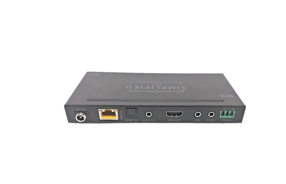 Simplified EX1L 4K HDMI 120m/394 ft. on Cat6, 18Gbps extender