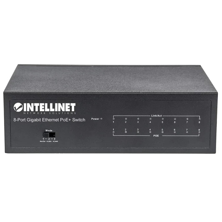 Intellinet 561204 8-Port Gigabit Ethernet PoE+ Switch