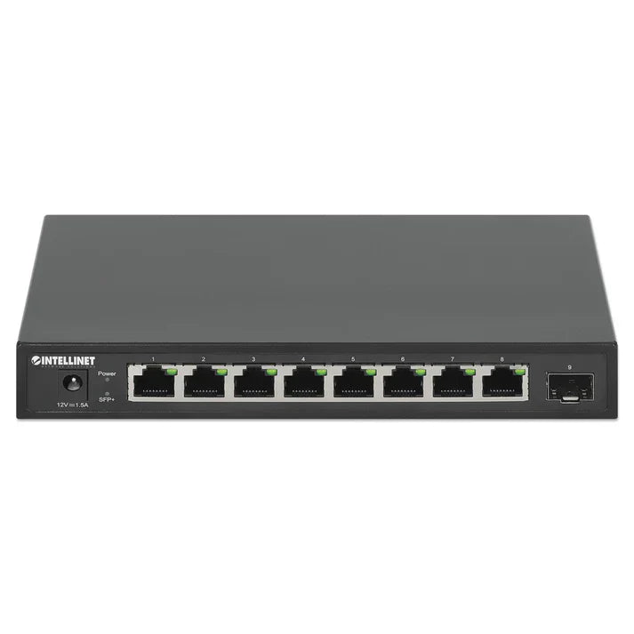 Intellinet 562096 9-Port Switch with 8 x 2.5G Ethernet Ports and 1 SFP+ Uplink