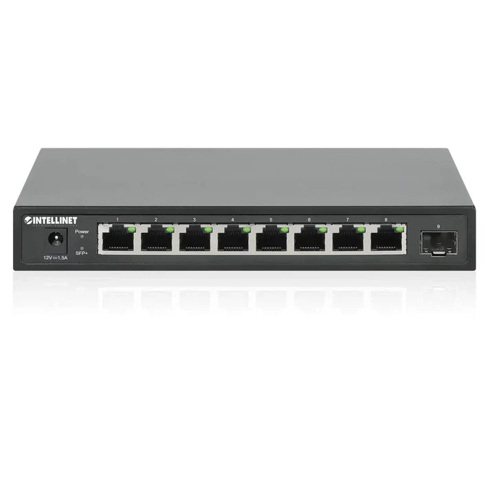 Intellinet 562096 9-Port Switch with 8 x 2.5G Ethernet Ports and 1 SFP+ Uplink