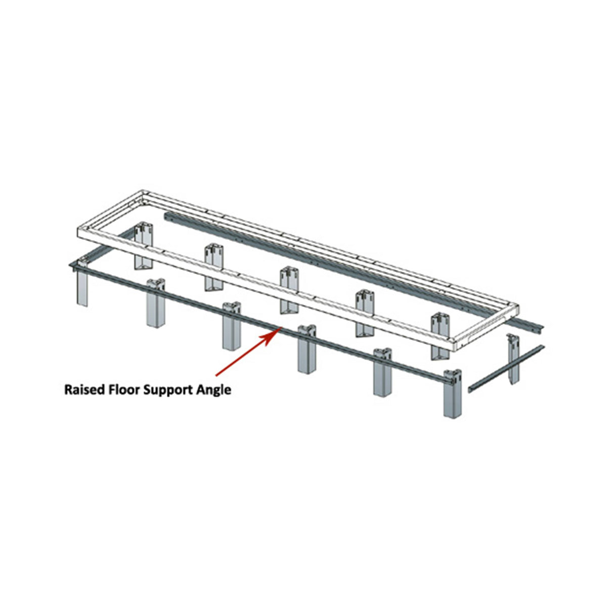 Middle Atlantic ANGLE-1-42 1BAY MRK FL ANGLE(PR)42"