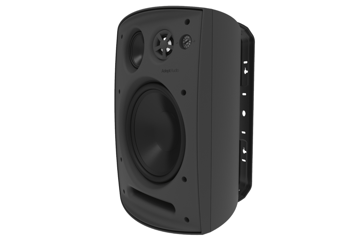 Adept Audio IO80B Surface-Mount Loudspeakers, Black (PAIR)