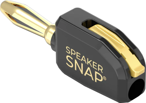 Speaker Snap SSPB4 Premium Banana Plugs Red & Black 2 Pair / 4 Pieces