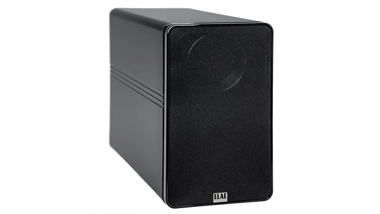 Elac 4.5" Line 300 2-Way Bookshelf Speakers with Jet 6 Tweeter - Gloss Black, Pair