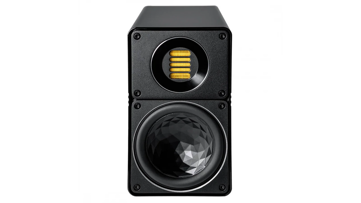 Elac 4.5" Line 300 2-Way Bookshelf Speakers with Jet 6 Tweeter - Gloss Black, Pair