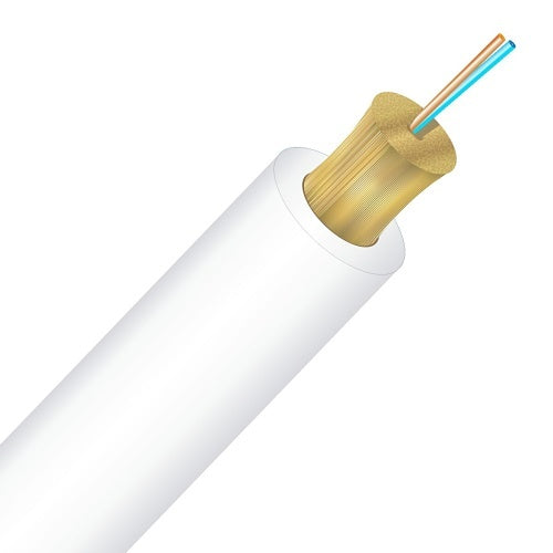Cleerline TN002S2D9WP-B 2 Strand BendSafe® Distribution TB, Demarc White Plenum I/O, 9/125, G657 A2/B2 OS2 Per FT