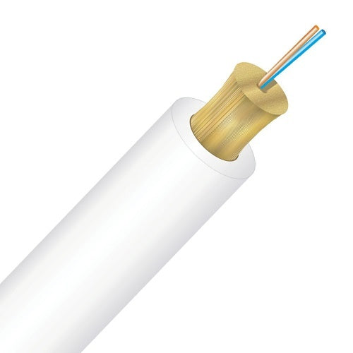 Cleerline TN002S2D9WR 2 Strand BendSafe® Distribution TB, Demarc White, Riser, 9/125, G657 A2/B2 OS2 Per 1000ft Spool