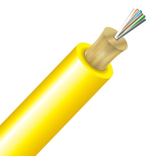 Cleerline TN006S2D9YP 6 Strand BendSafe® Distribution TB, Plenum I/O, 9/125, G657 A2/B2 OS2 Per 1000ft Spool