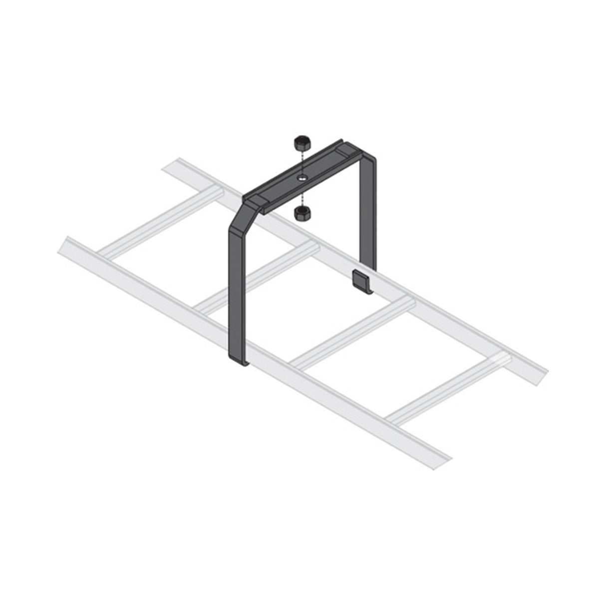 Middle Atlantic CLB-CSB LADDER CENTER BRKT,BLK,1P