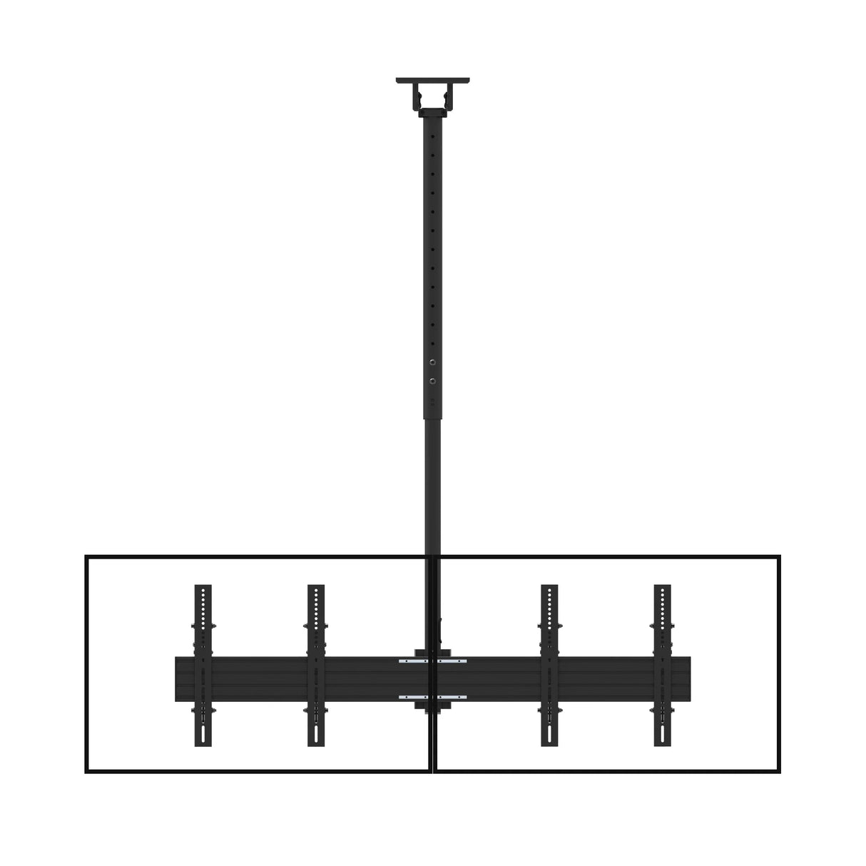 Kanto CM600B4B Back-to-Back Quad Screen TV Ceiling Mount for Four 40” to 45” TVs