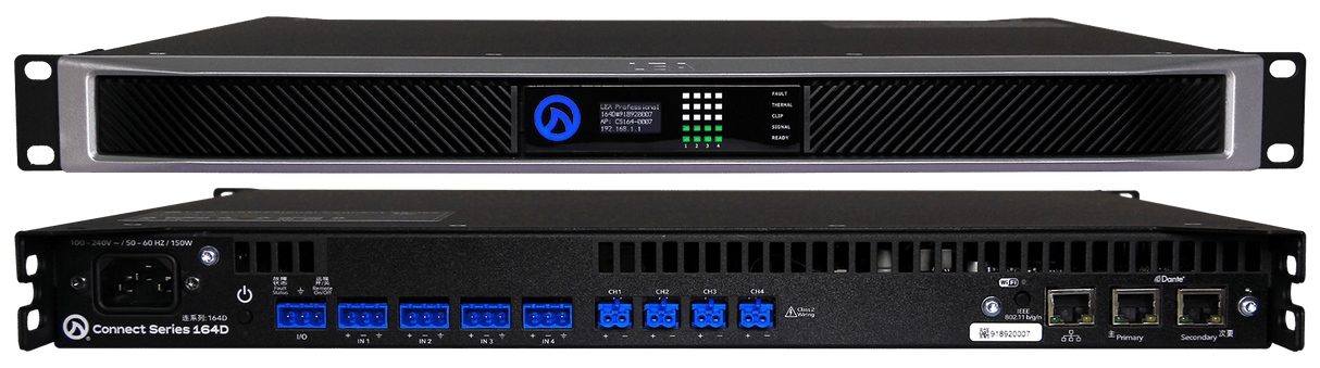 LEA CS164D Smart AMP | 4 Channels | 160 Watts Per Channel
