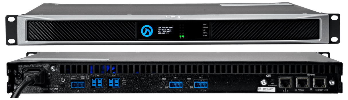 LEA CS352D Smart AMP | 2 Channels | 350 Watts Per Channel