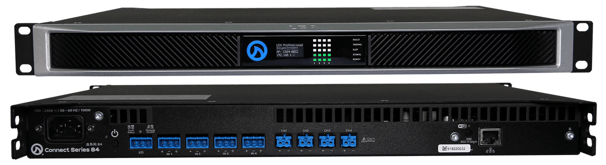 LEA CS84 Smart AMP | 4 Channels | 80 Watts Per Channel