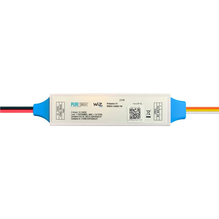 PureEdge BRBOX-CV96W-TW Pure Smart™ CV96W TW Bridgebox WiFi Adapter 12V-24VDC, 2 Channel, Tunable White, Connected By WiZ Pro