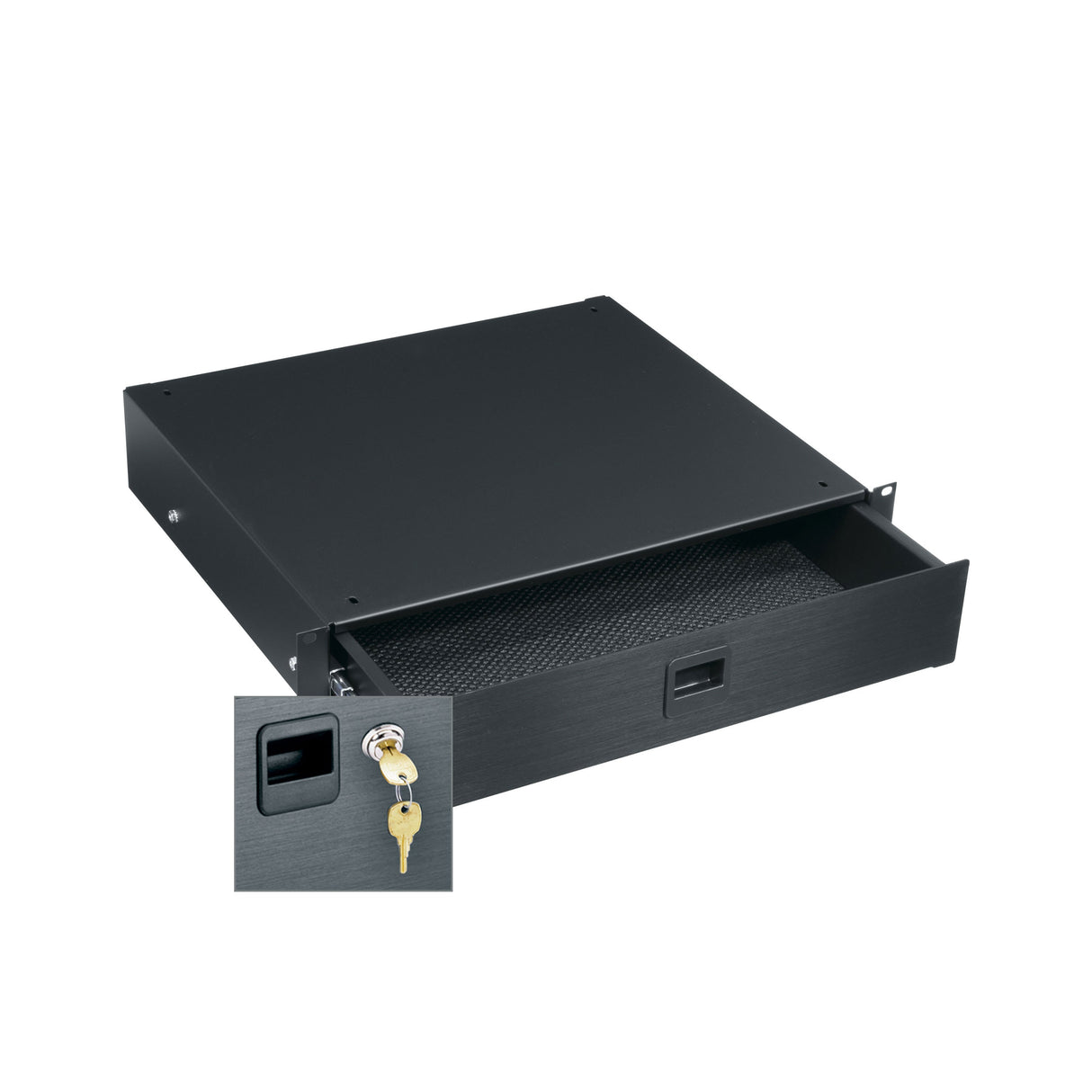 Middle Atlantic D2LK 2SP ANOD DRAWER W/LOCK