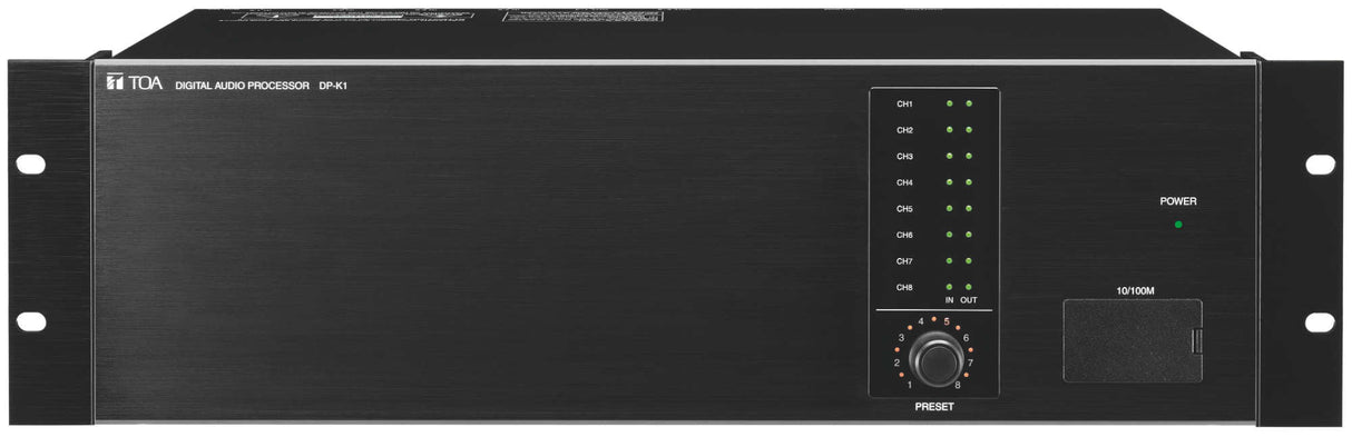 TOA DP-K1 CU Modular Digital Mixer Up To 8 Mic/Line Inputs/8 Line Outputs Automatic Resonance Control