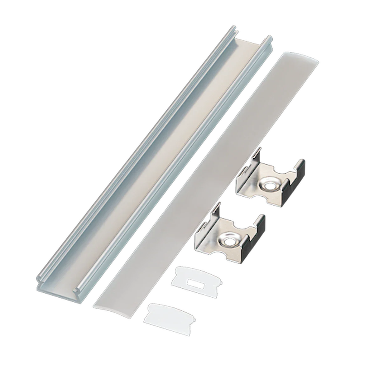 Proluxe PLX-EE1-AAFR-2M-BNDL1 ECONOMY BUNDLE OF (1) WILL INCLUDE: 78.74" (2M) ALUM,.COVER,.FEED, END, CLIP, PRE-DRILLED WITH COUNTERSUNK HOLES,HIGHER GRADE LENS WITH UV INHIBITOR