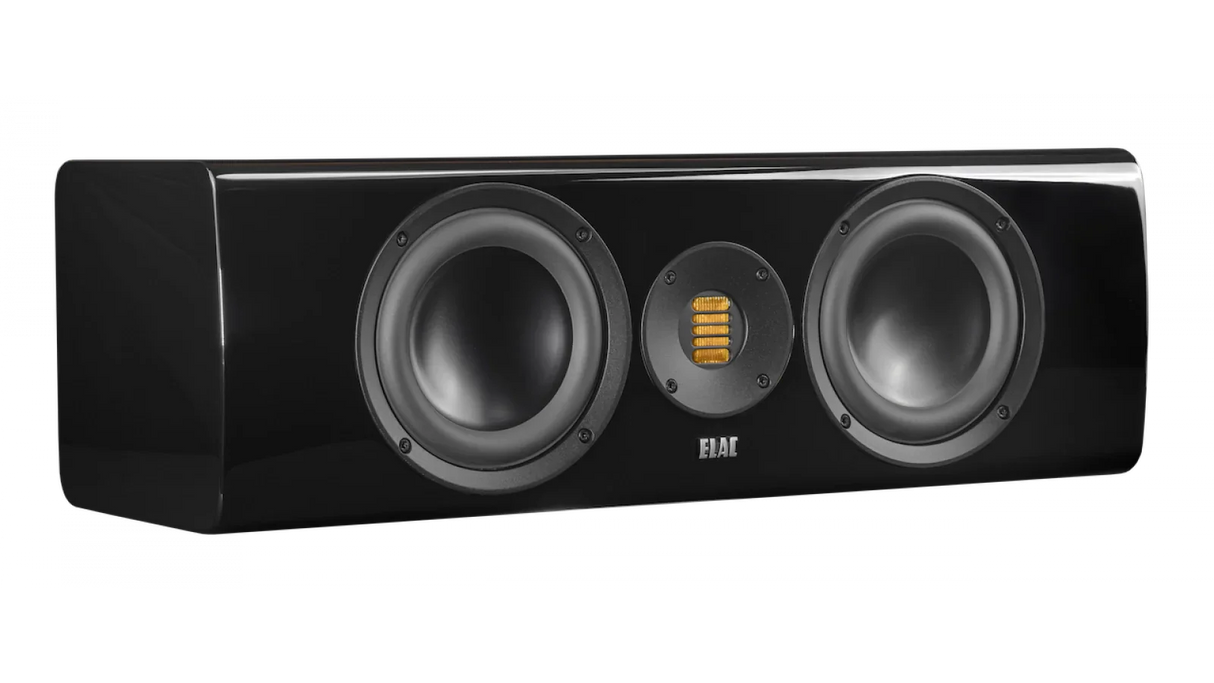 Elac 6" Solano 2.0, 2.5-Way Center Speaker with Jet 6 Tweeter - Gloss Black, Each