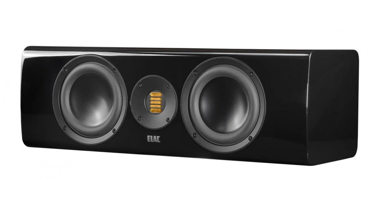 Elac 6" Solano 2.0, 2.5-Way Center Speaker with Jet 6 Tweeter - Gloss Black, Each