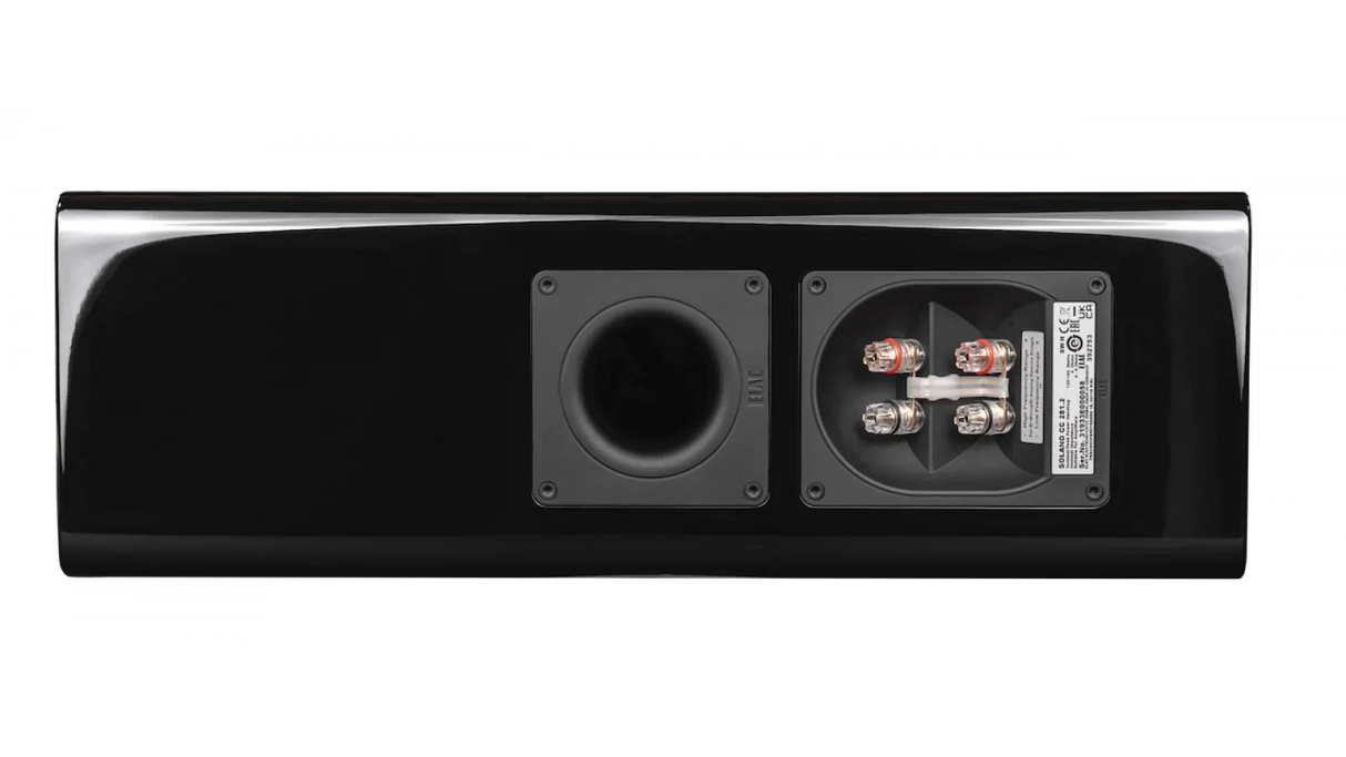 Elac 6" Solano 2.0, 2.5-Way Center Speaker with Jet 6 Tweeter - Gloss Black, Each