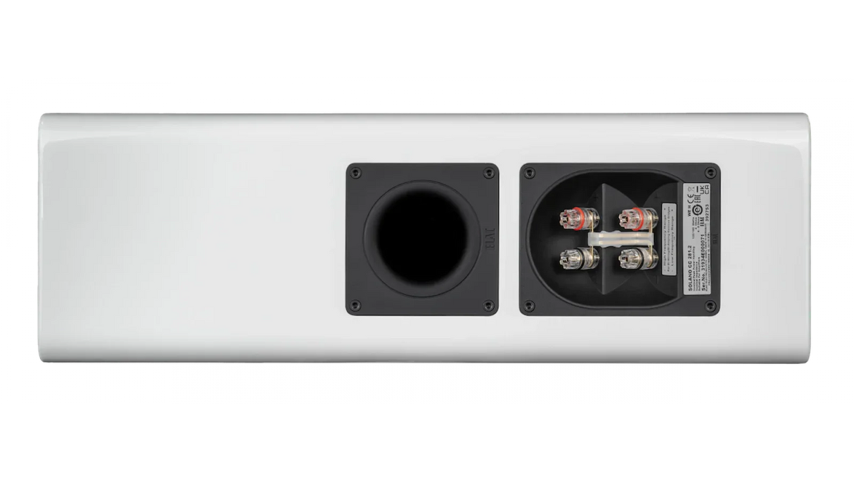 Elac 6" Solano 2.0, 2.5-Way Center Speaker with Jet 6 Tweeter - Gloss White, Each