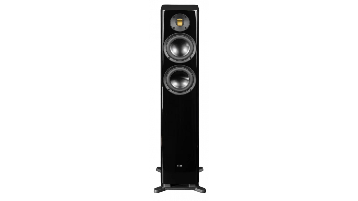 Elac 6" Solano 2.0, 2.5-Way Floorstanding Speaker with Jet 6 Tweeter - Gloss Black, Each