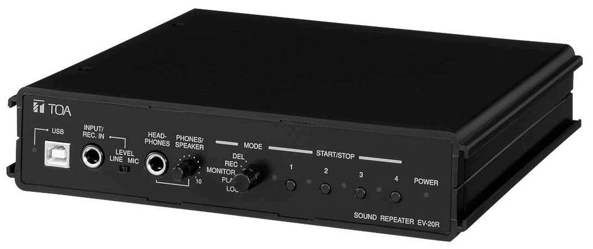 TOA EV-20RPS Digital Message Repeater, 6 Minute Storage Capacity, Includes AD-246 AC Power Supply