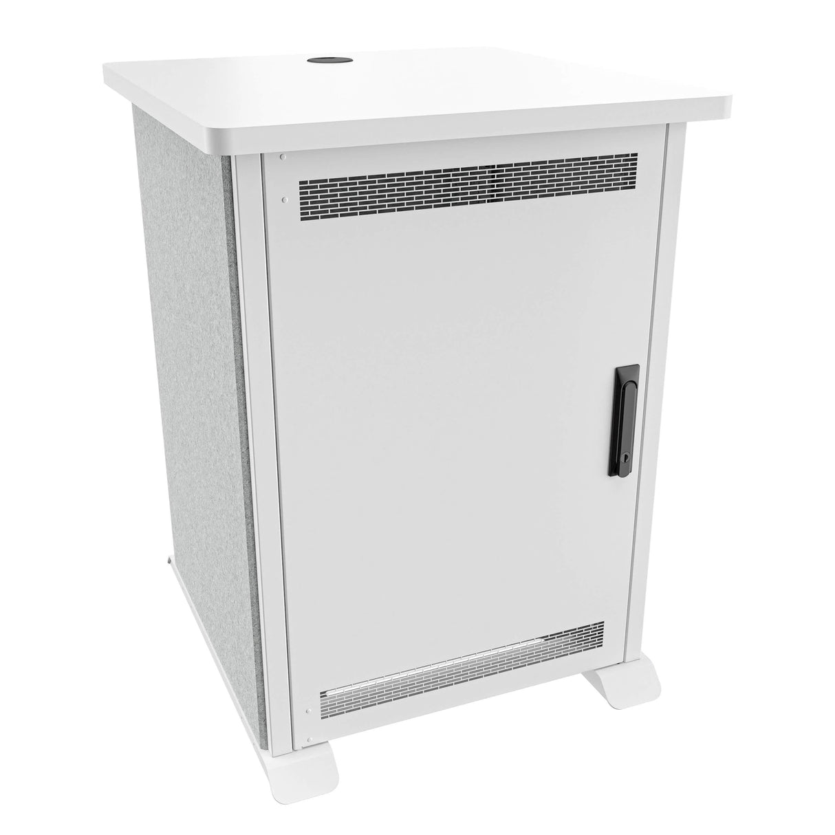 Middle Atlantic FMR-1627D8WS FM,RACK,16RU,27D,D8,LW,SG,SOLID DOOR