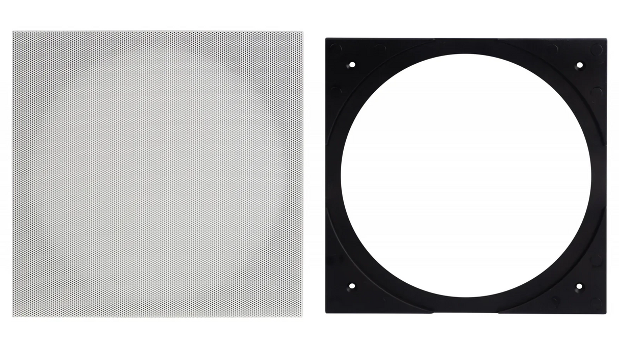 Elac IC-SQ61-W Square Adapter & Grill Vertex 6.5" - White, Each