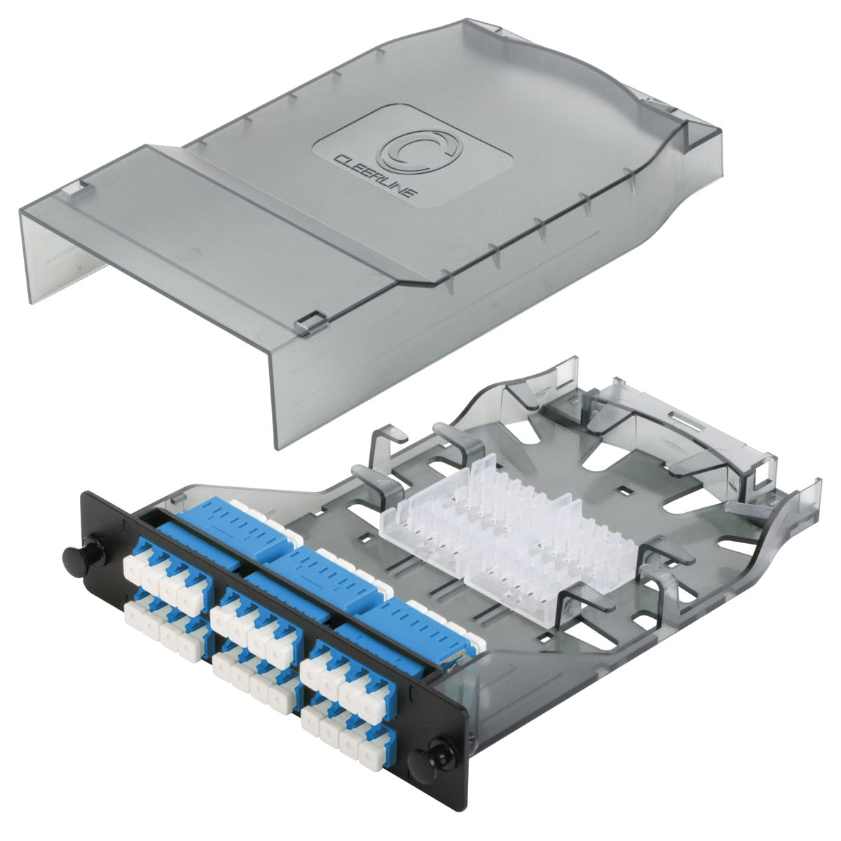Cleerline CTG-SHDLC24-SMU HD Splice Cassette, 24 Fiber, Quad, LC/UPC, 9 µm OS2, 1 m Pigtails *Replaces part number # SHDLC24-SM-UPC Per Each