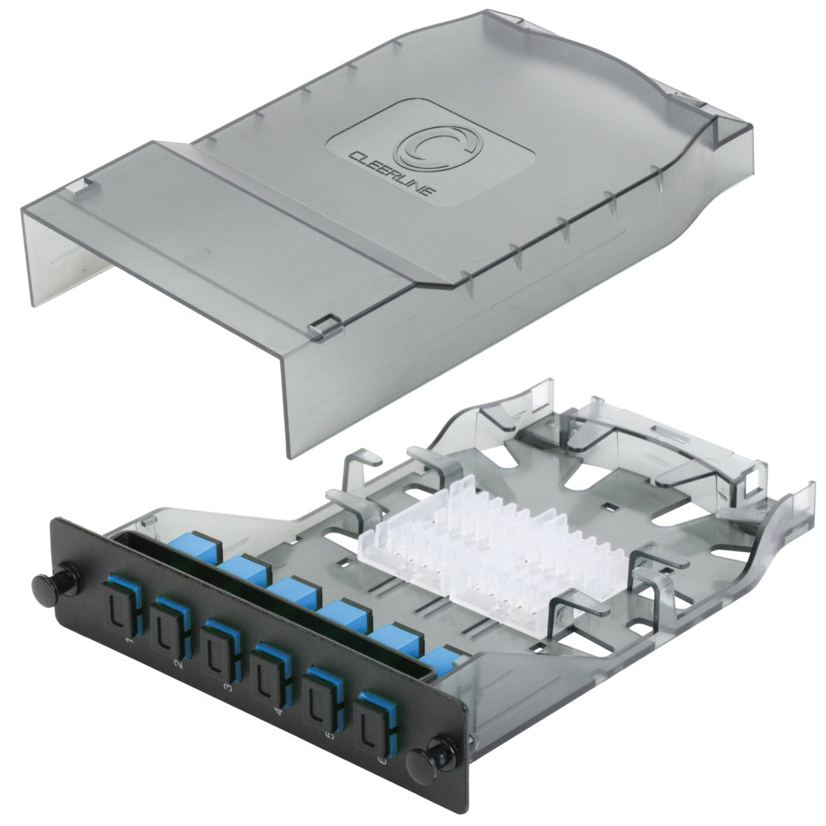 Cleerline CTG-SHDSC06-SMU HD Splice Cassette, 06 Fiber, Simplex, SC/UPC, 9 µm OS2, 1 m Pigtails *Replaces part number # SHDSC06-SM-UPC Per Each